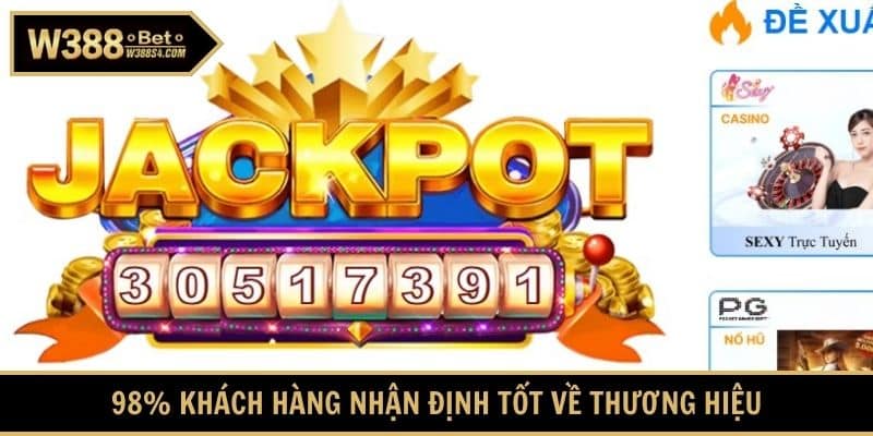 98% khách hàng nhận định tốt về thương hiệu